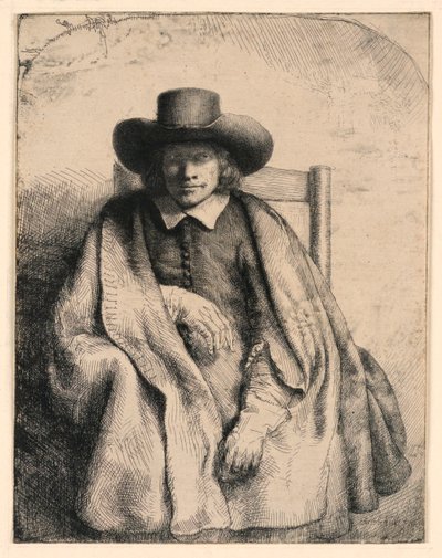 Clement de Jonghe, Printseller by Rembrandt van Rijn