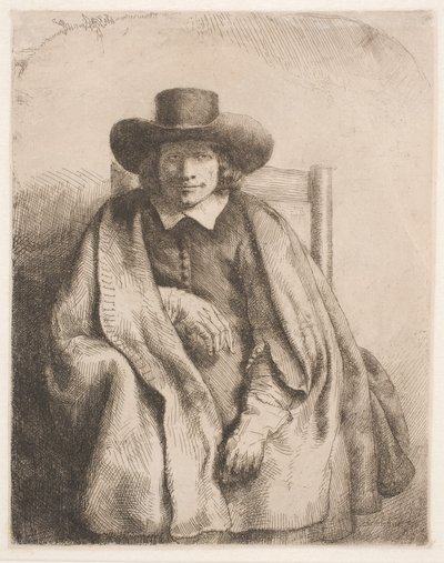 Clement de Jonghe, Printseller by Rembrandt van Rijn
