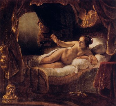 Danae by Rembrandt van Rijn