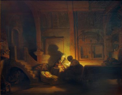 The Holy Family by Rembrandt van Rijn