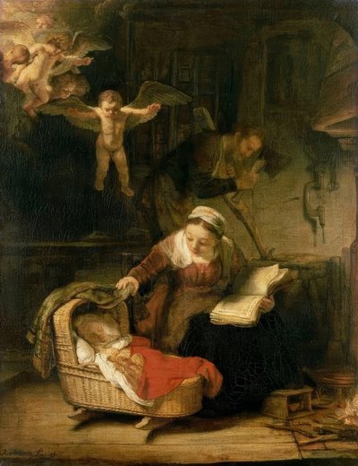 The Holy Family by Rembrandt van Rijn