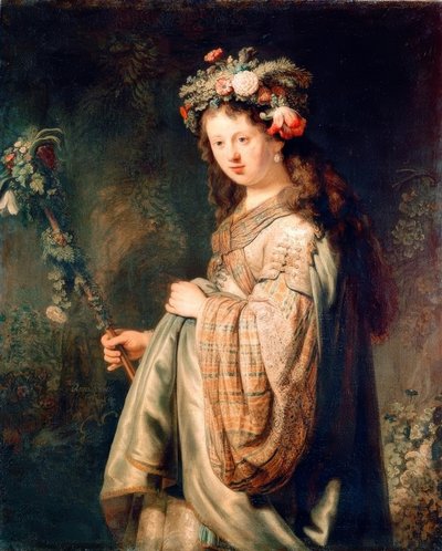 Flora by Rembrandt van Rijn