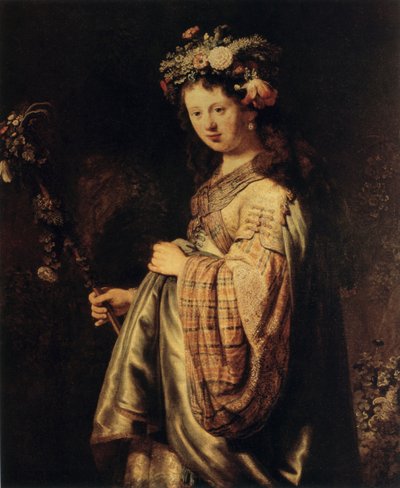 Flora by Rembrandt van Rijn
