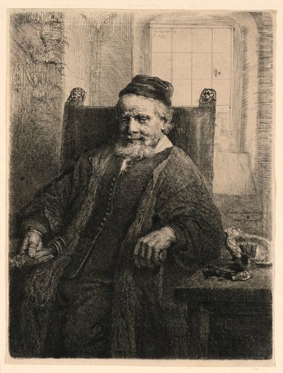 Jan Lutma, Goldsmith by Rembrandt van Rijn