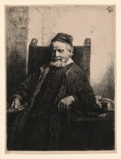 Jan Lutma, Goldsmith by Rembrandt van Rijn