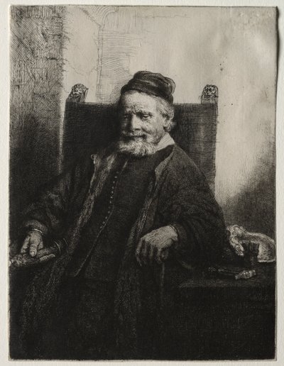 Jan Lutma, Goldsmith by Rembrandt van Rijn
