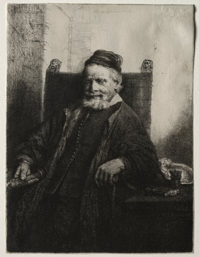 Jan Lutma, Goldsmith by Rembrandt van Rijn