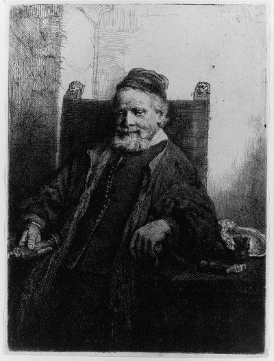 Jan Lutma, Goldsmith, 1656 by Rembrandt van Rijn