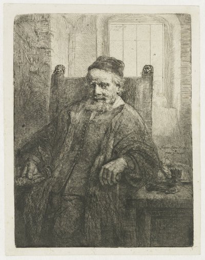 Jan Lutma, Goldsmith by Rembrandt van Rijn