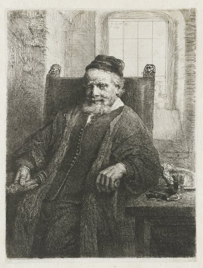Jan Lutma, Goldsmith by Rembrandt van Rijn