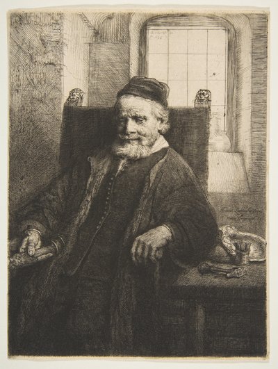 Jan Lutma, Goldsmith by Rembrandt van Rijn