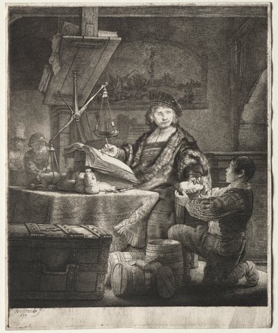 Jan Uytenbogaert by Rembrandt van Rijn