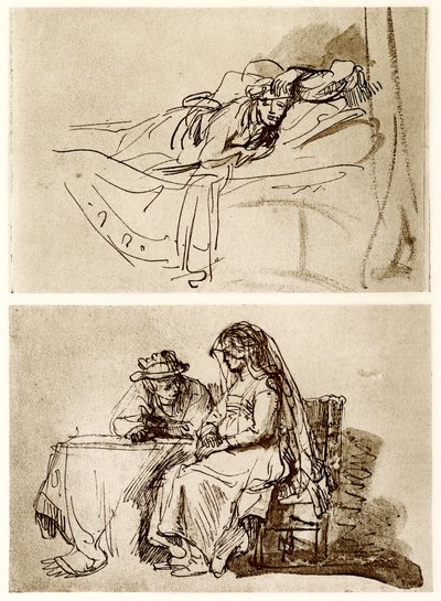 Lying Woman, The Talk by Rembrandt van Rijn