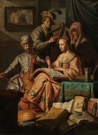 Musical Society by Rembrandt van Rijn