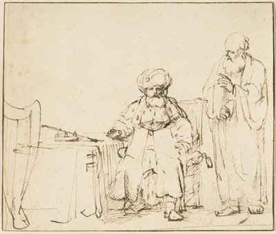 Nathan Admonishing David by Rembrandt van Rijn
