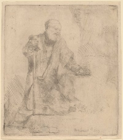 Saint Peter in Penitence by Rembrandt van Rijn