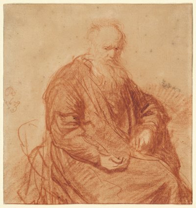Seated Old Man by Rembrandt van Rijn