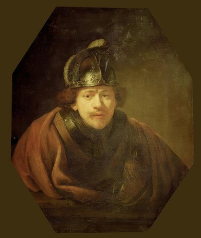 Self-Portrait as a Warrior by Rembrandt van Rijn