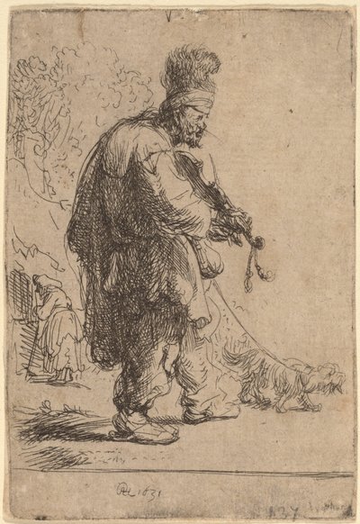 The Blind Fiddler by Rembrandt van Rijn