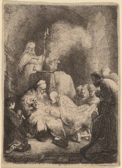 The Circumcision: Small Plate by Rembrandt van Rijn