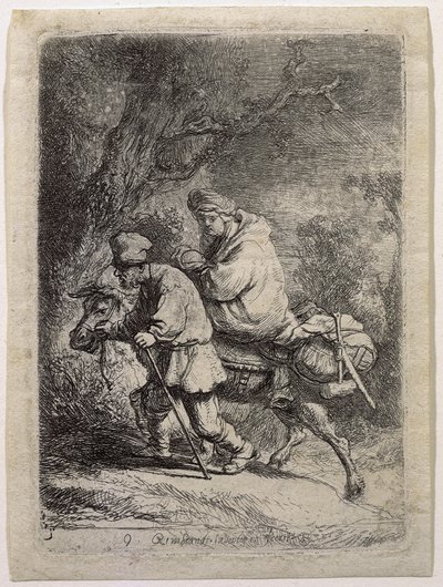 The Flight into Egypt by Rembrandt van Rijn