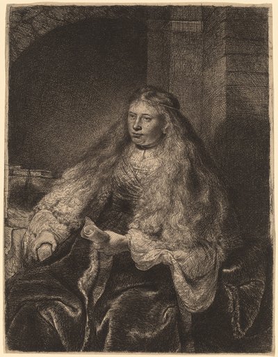 The Great Jewish Bride by Rembrandt van Rijn