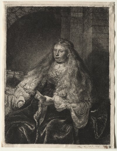The Great Jewish Bride by Rembrandt van Rijn