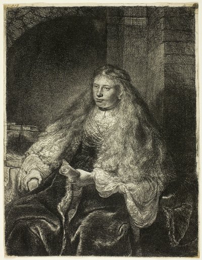 The Great Jewish Bride by Rembrandt van Rijn