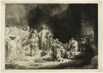 The Hundred Guilder Print by Rembrandt van Rijn