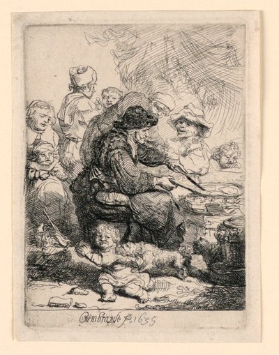 The Pancake Woman by Rembrandt van Rijn