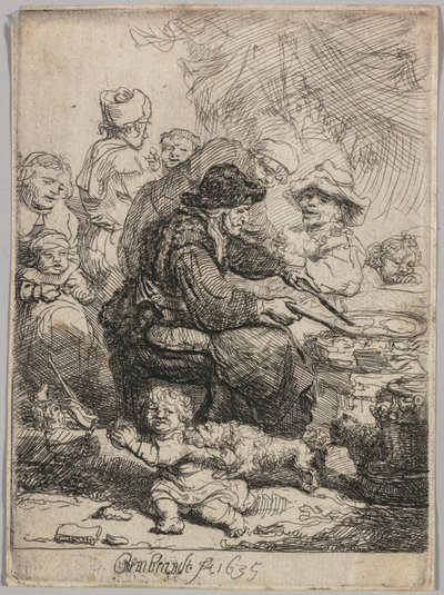 The Pancake Woman by Rembrandt van Rijn
