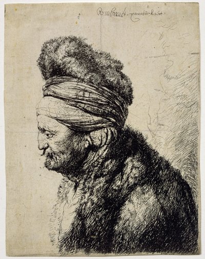 The Second Oriental Head by Rembrandt van Rijn