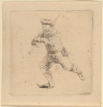 The Skater by Rembrandt van Rijn