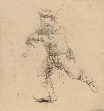 The Skater by Rembrandt van Rijn