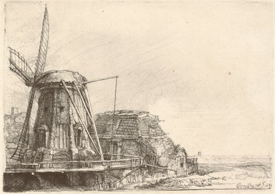 The Windmill by Rembrandt van Rijn