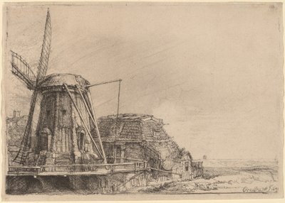 The Windmill by Rembrandt van Rijn
