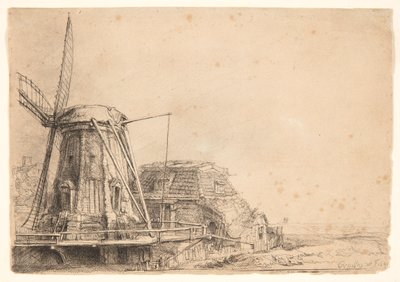 The Windmill by Rembrandt van Rijn