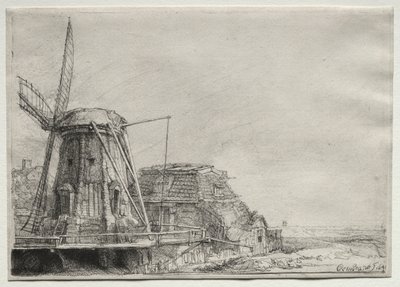 The Windmill by Rembrandt van Rijn