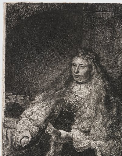 The Great Jewish Bride by Rembrandt van Rijn