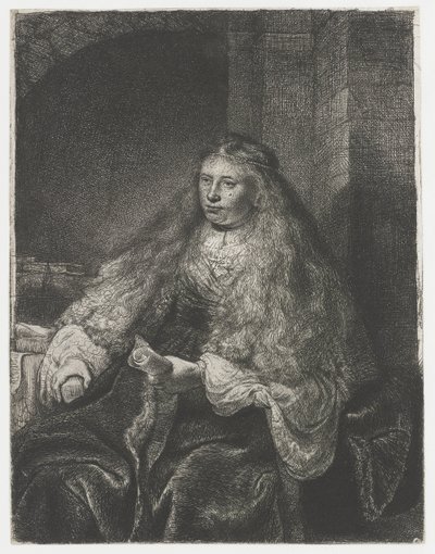 The Great Jewish Bride by Rembrandt van Rijn