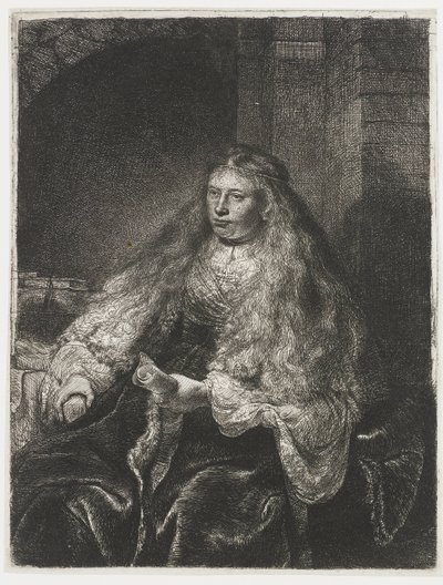 The Great Jewish Bride by Rembrandt van Rijn