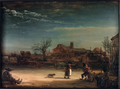 Winter Landscape by Rembrandt van Rijn