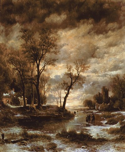 Winter in Holland by Remigius Adrianus Haanen