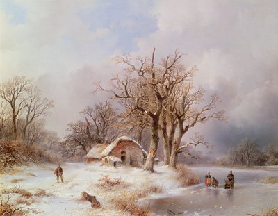 Winter Landscape by Remigius Adrianus Haanen