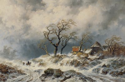 Dutch Winter Landscape (Snowdrifts) by Remigius Adrianus van Haanen