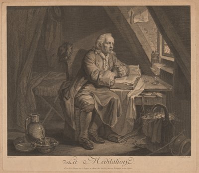 Meditation by René Gaillard, after Johann Eleazar Schenau
