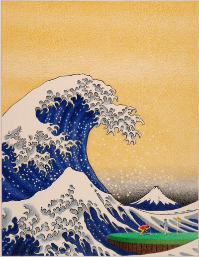 HOKUSAI-Golf by Rene Boin
