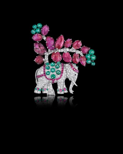 Art Deco Elephant Brooch by Rene Boivin
