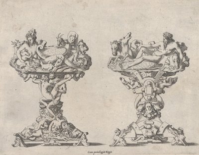 Two Salt Cellars, 16th-17th century by Rene Boyvin