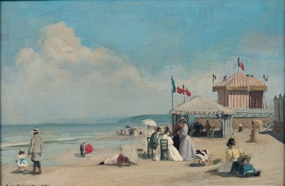 The Beach at Cabourg by René François Xavier Prinet
